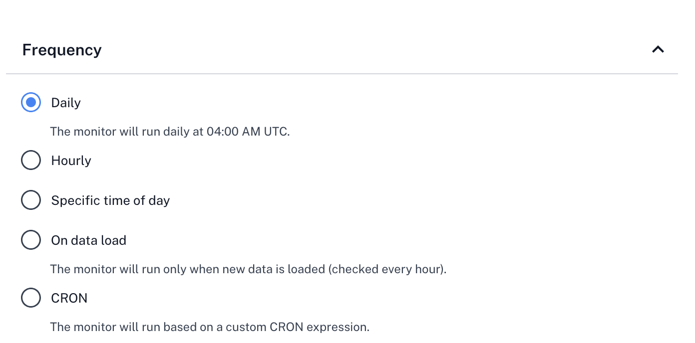 Frequency Configuration